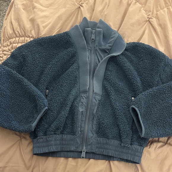 Free People Movement Gear Up Sherpa Jacket in Blue - Picture 3 of 9